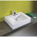 Universal 23.6" Casual Ceramic Bathroom Sink in White