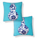 Blue Vases Reversible Pillow