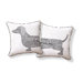 Dachshund Typography Pillow