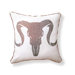 Ram Skull Double Sided Cotton Pillow
