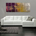 Abstract by Ash Carl Metal Wall Art in Purple Multi - 23.5" x 60"