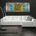 Abstract by Ash Carl Metal Wall Art in Orange Multi - 23.5" x 60"