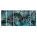 Turquoise Ecstasy Metal Wall Art