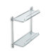 Giunone Wall Mounted Double Glass Shelf