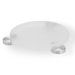 Medea Rounded Glass Soap Dish in Chrome