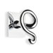 Medea Wall Mounted Double Robe Hook in Chrome