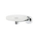 Pegaso Wall Mounted Frosted Glass Soap Dish in Chrome