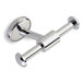 Pegaso Wall Mounted Double Robe Hook in Chrome
