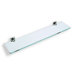 Urania Wall Mounted Glass Shelf with Holder in Chrome