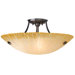Wilt Bowl 3 Light Semi Flush Mount