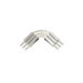 Adjustable Connector in Satin Nickel (Set of 3)
