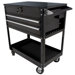 Black 2 Drawer Service Cart