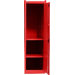 Side Locker W/ 2 Shelves- Red