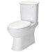 Aden Two Piece Elongated Toilet in White