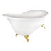 Bradsford Minispread Faucet 61.5" x 30.12" Slipper Tub