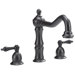 Widespread Bathroom Faucet with Double Metal Lever Handles