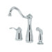 Marielle One Handle Widespread Kitchen Faucet with Spray