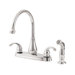 Treviso Double Handle Kitchen Faucet with Sidespray