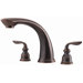 Avalon Double Handle Roman Tub Faucet with Trim