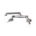 Wall Mount Laundry Faucet with Compression Valves and Double Blade Handle