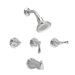 Hampton Three Handle Diverter Bath Tub/Shower Faucet Valve