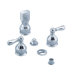 Hampton Double Handle Vertical Spray Bidet Faucet