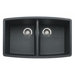 Performa Double Bowl Kitchen Sink in Anthracite