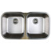 Stellar Equal Double Bowl Undermount Kitchen Sink