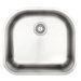 23" x 21" Single Bowl Stainless Steel Kitchen Sink