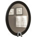 21" x 29" Oval Vanity Mirror in Walnut