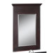24" x 36" Portrait Vanity Mirror in Espresso