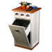 Kitchen Island with Butcher Block Top