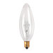 European (E14) Base Incandescent Torpedo Chandelier Bulb