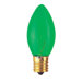 7W C9 Christmas Light in Transparent Green