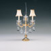 La Scala Two Light Table Lamp in Parchment Gold