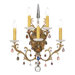 Genesis Five Light Wall Sconce in Bronze Gold