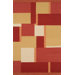 Nouveau Dark Red Rug