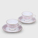 Lacewood Gold 8 oz. Cup and Saucer (Set of 2)
