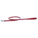 Silver Stud Dog Leash in Red