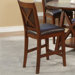 Oberlin Counter Height Chairs With Faux Leather Cushion