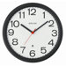 Thin Bezel Radio Controlled Wall Clock with Black Frame