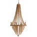Maurice 8 Light Iron / Wood Chandelier