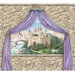 Enchanted Kingdom Castle Canopy Mural in Multi