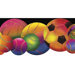 Whimsical Children's Vol. 1 Neon Sports Balls Die-Cut Border in Black