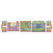 Animal House Free Style Peel and Stick Wall Decal in Multi Pastel