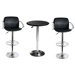 25" AmeriHome Steel / Vinyl Bar Stool Set