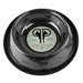 Embossed Dog Bowl in Black Chrome