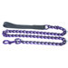 Steel Dog Leash in Purple with Black Nylon Handle