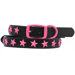 Genuine Leather Dog Collar with Stars