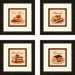 Kitchen Torta Alpine Framed Art (Set of 4)